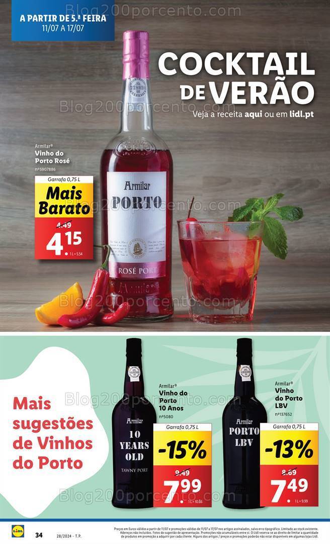 Antevisão Folheto LIDL Promoções de 11 a 17 julho