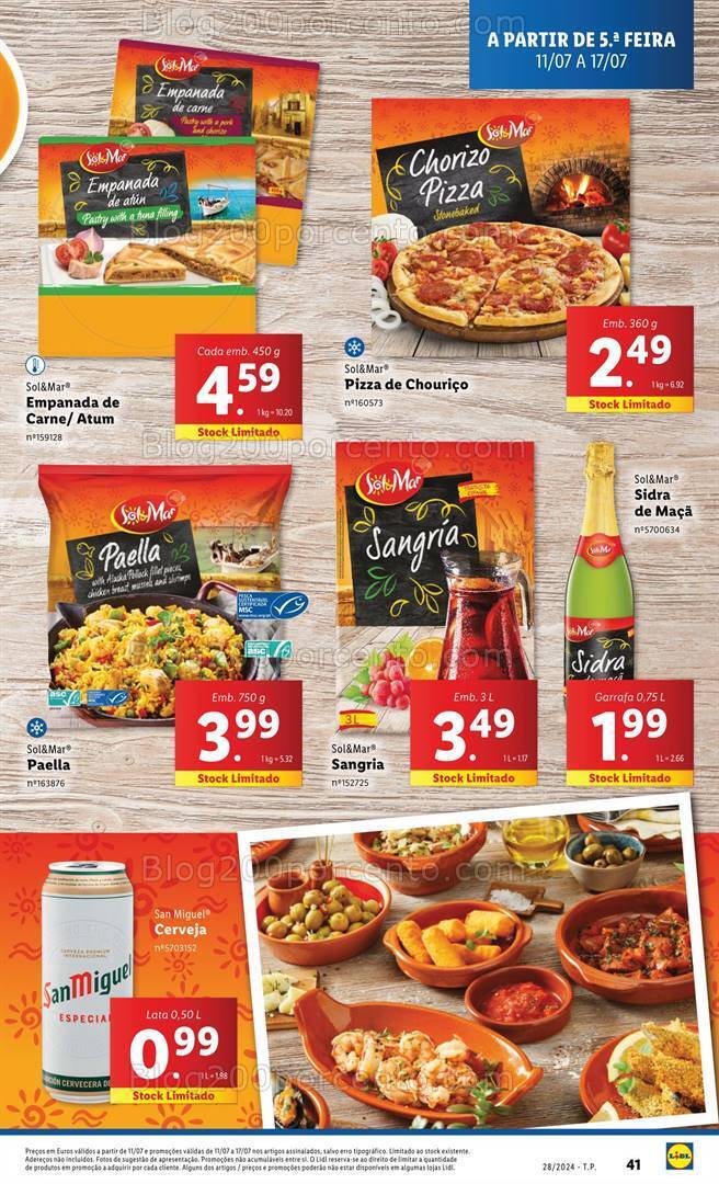 Antevisão Folheto LIDL Promoções de 11 a 17 julho