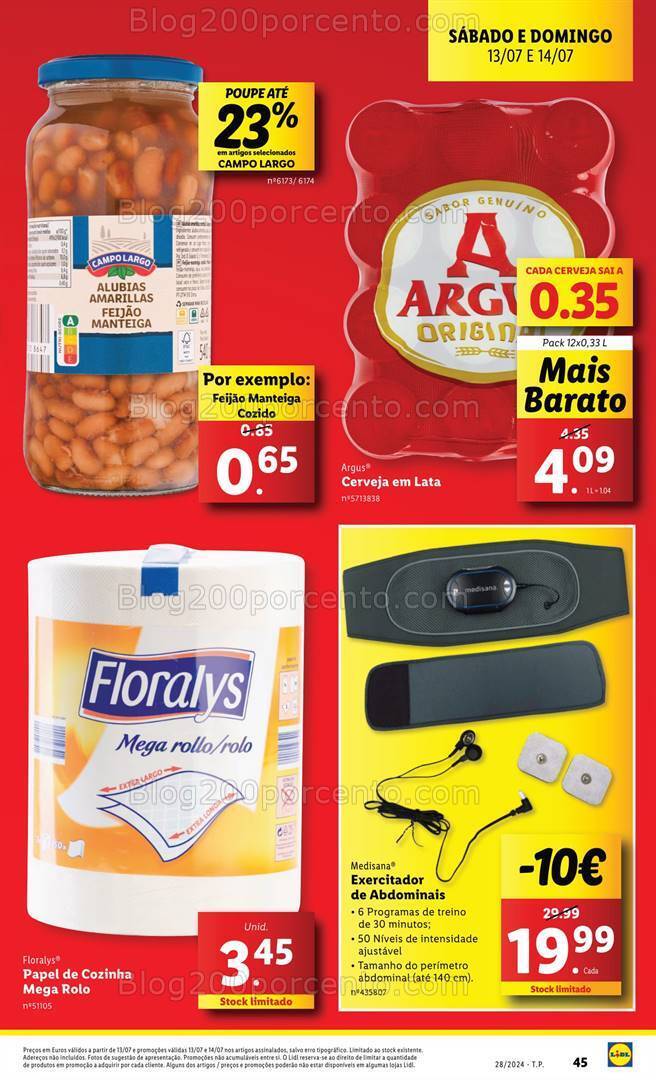 Antevisão Folheto LIDL Promoções de 11 a 17 julho