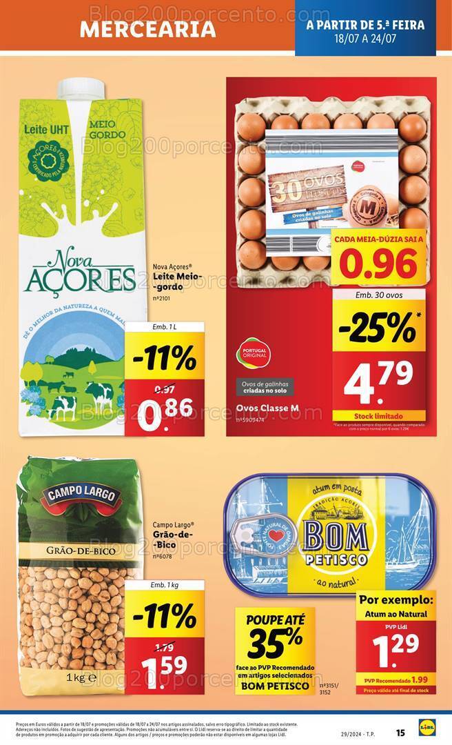 Antevisão Folheto LIDL Promoções de 18 a 24 julho