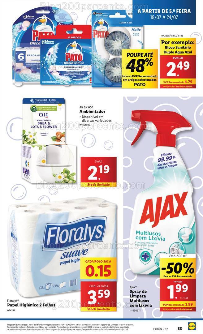 Antevisão Folheto LIDL Promoções de 18 a 24 julho