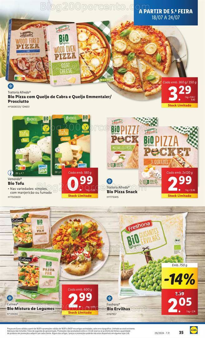 Antevisão Folheto LIDL Promoções de 18 a 24 julho