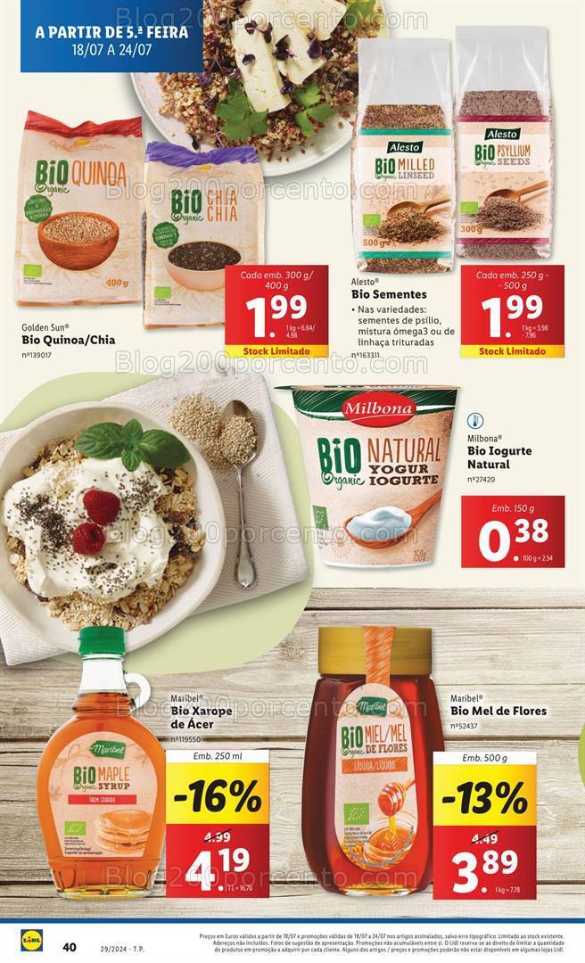 Antevisão Folheto LIDL Promoções de 18 a 24 julho