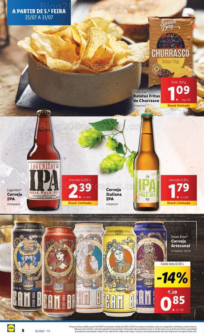 Antevisão Folheto LIDL Promoções de 25 a 31 julho