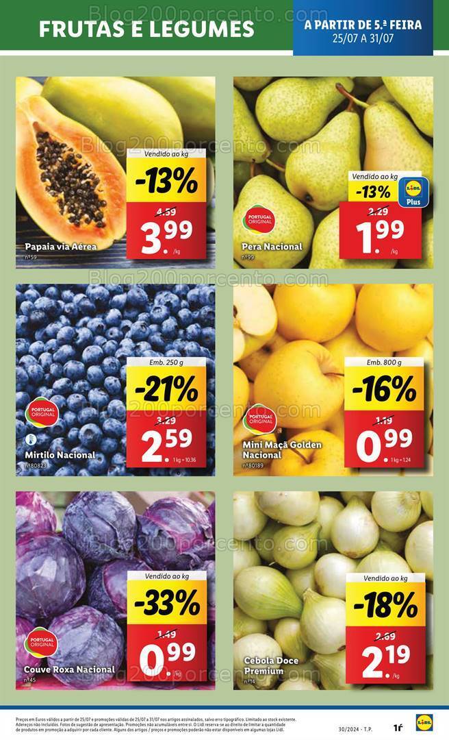 Antevisão Folheto LIDL Promoções de 25 a 31 julho