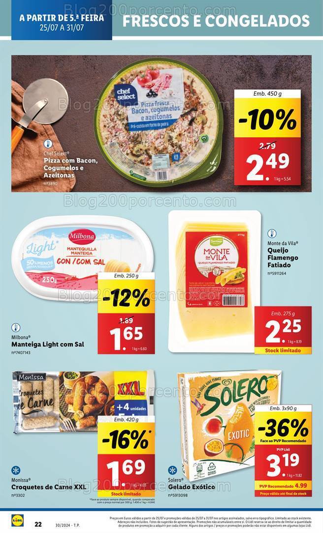 Antevisão Folheto LIDL Promoções de 25 a 31 julho