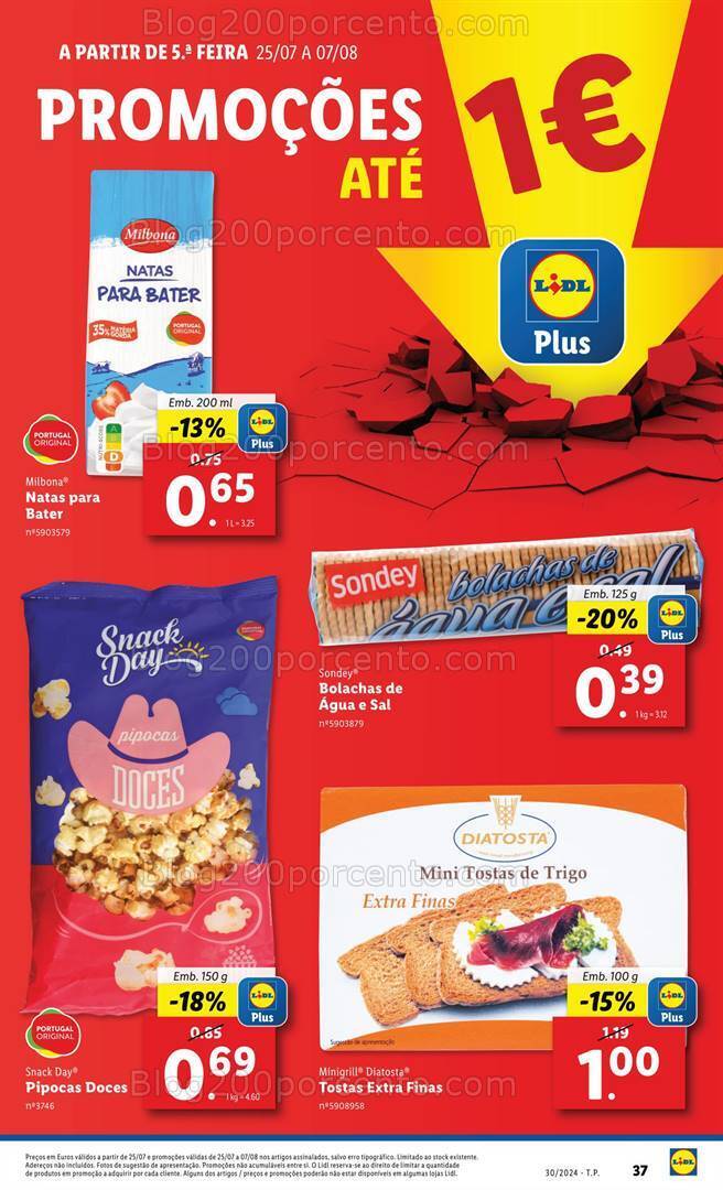 Antevisão Folheto LIDL Promoções de 25 a 31 julho