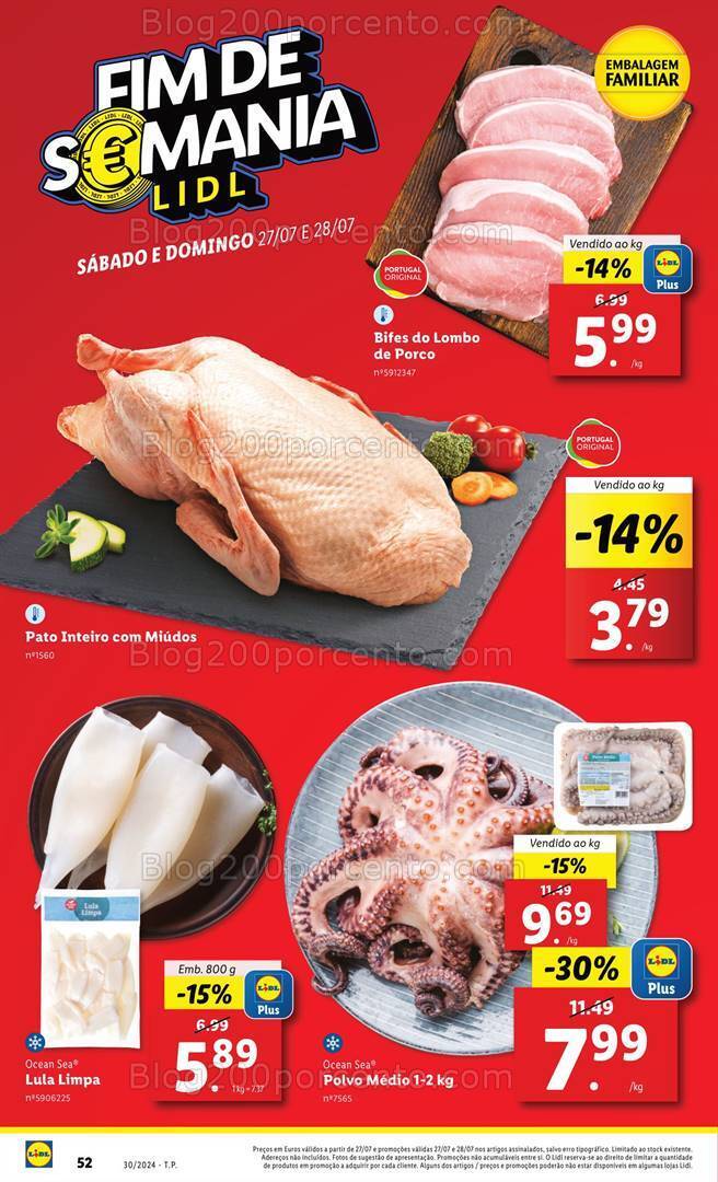 Antevisão Folheto LIDL Promoções de 25 a 31 julho