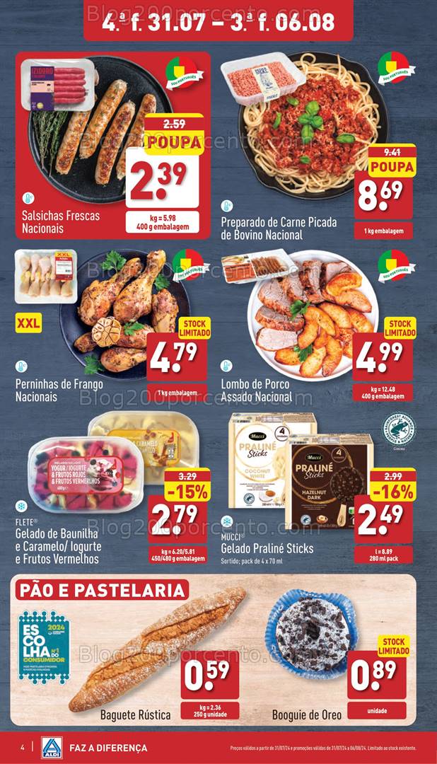 Antevisão Folheto ALDI Promoções de 31 julho a 6 agosto