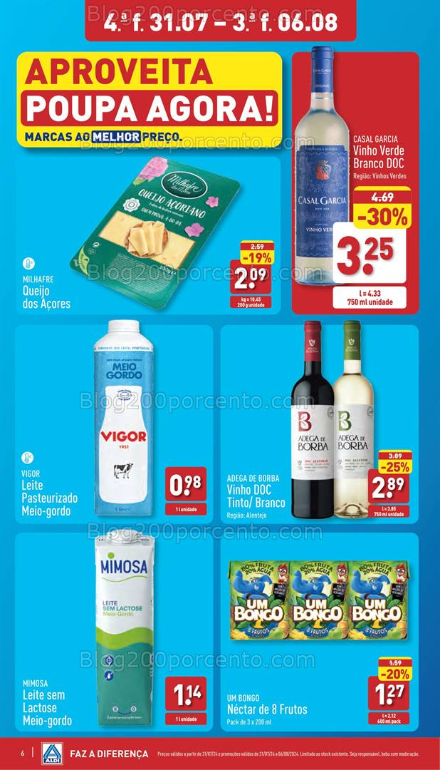 Antevisão Folheto ALDI Promoções de 31 julho a 6 agosto