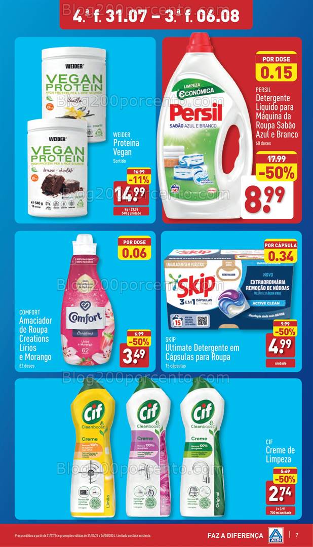 Antevisão Folheto ALDI Promoções de 31 julho a 6 agosto