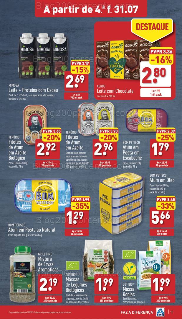 Antevisão Folheto ALDI Promoções de 31 julho a 6 agosto