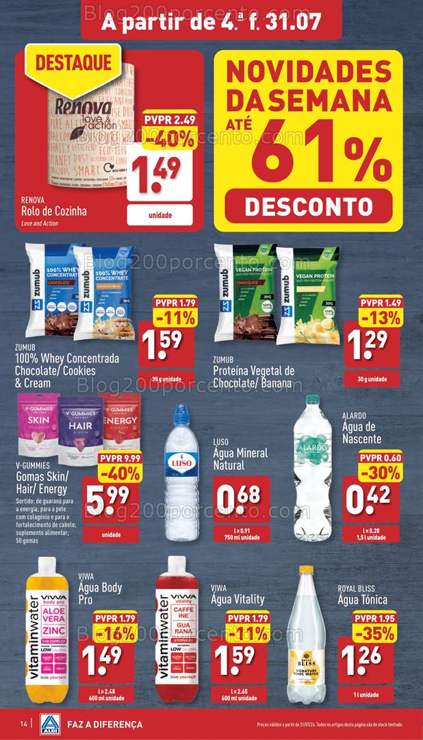 Antevisão Folheto ALDI Promoções de 31 julho a 6 agosto