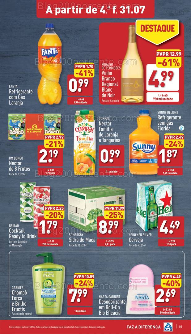 Antevisão Folheto ALDI Promoções de 31 julho a 6 agosto