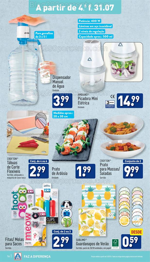 Antevisão Folheto ALDI Promoções de 31 julho a 6 agosto