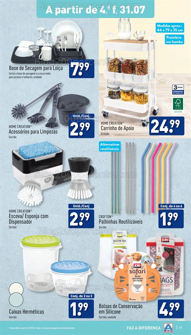 Antevisão Folheto ALDI Promoções de 31 julho a 6 agosto