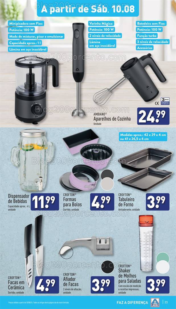 Antevisão Folheto ALDI Bazar Promoções de 7 a 13 agosto
