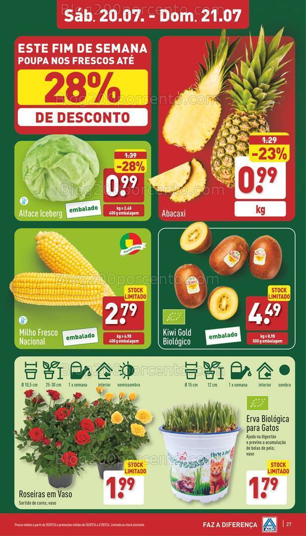 Antevisão Folheto ALDI Promoções Fim de Semana - 20 e 21 julho