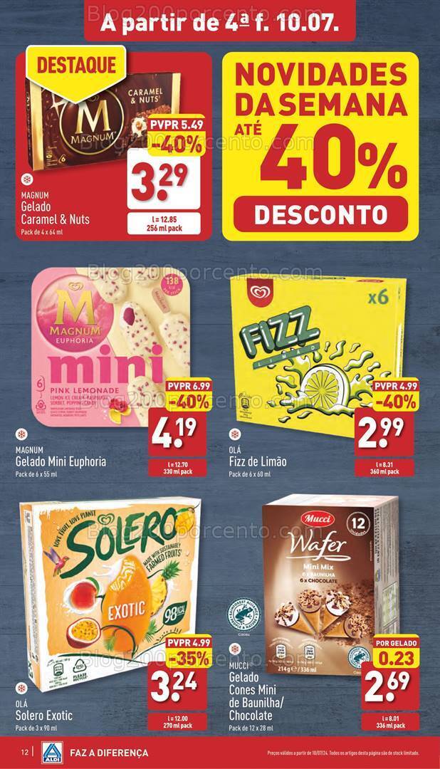 Antevisão Folheto ALDI Promoções de 10 a 16 julho
