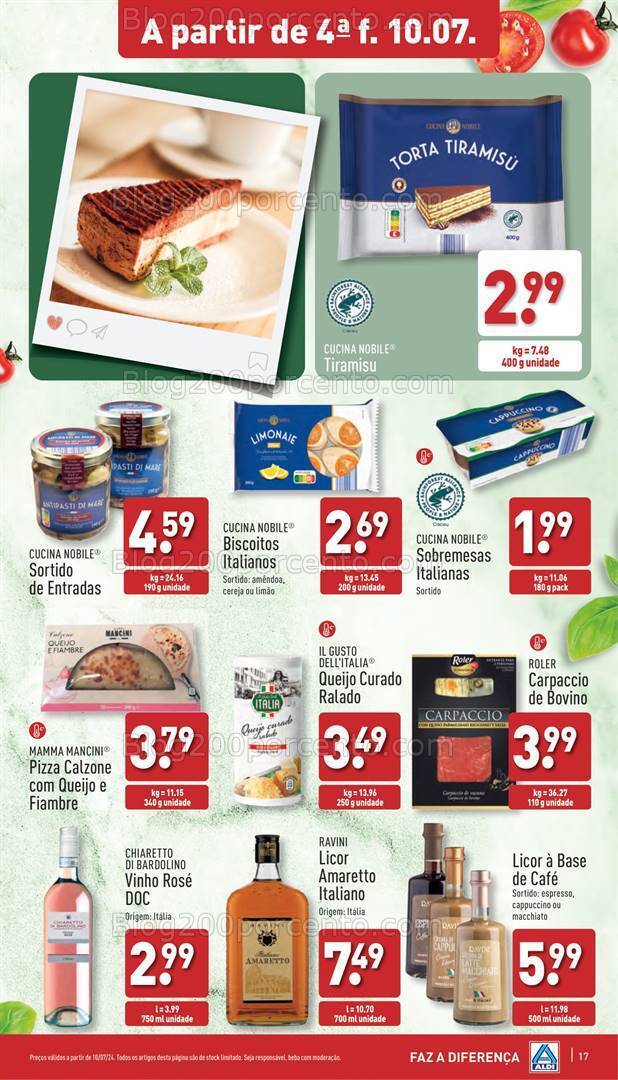 Antevisão Folheto ALDI Promoções de 10 a 16 julho