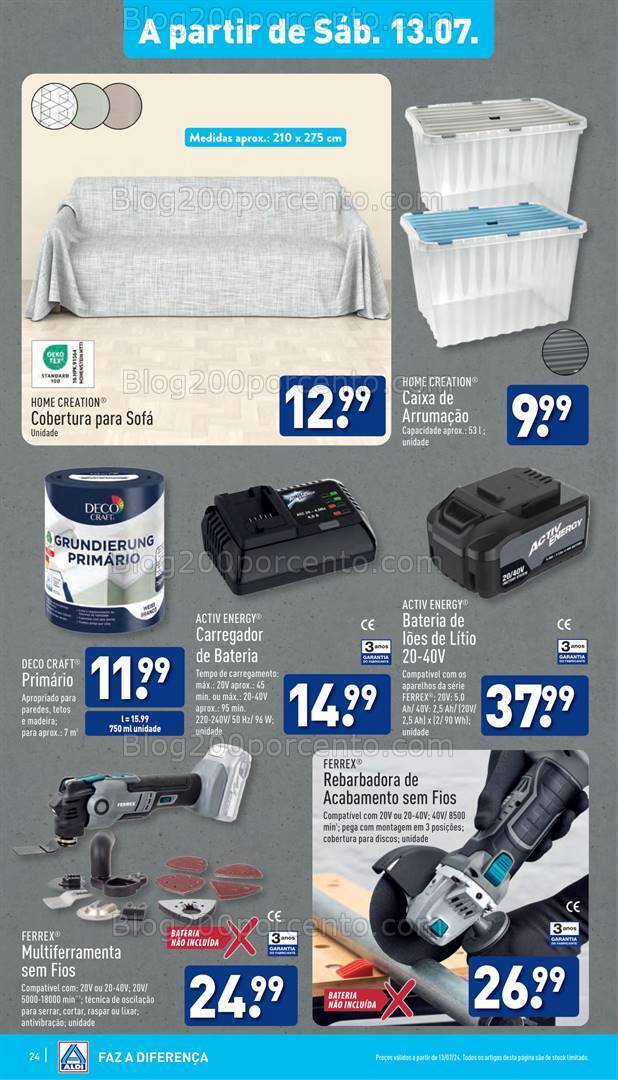 Antevisão Folheto ALDI Promoções de 10 a 16 julho