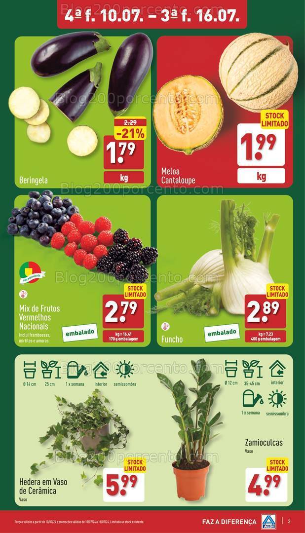 Antevisão Folheto ALDI Promoções de 10 a 16 julho