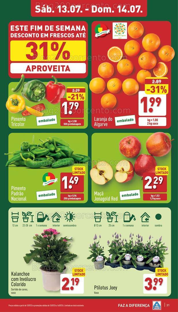 Antevisão Folheto ALDI Promoções de 10 a 16 julho