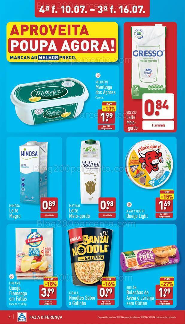 Antevisão Folheto ALDI Promoções de 10 a 16 julho