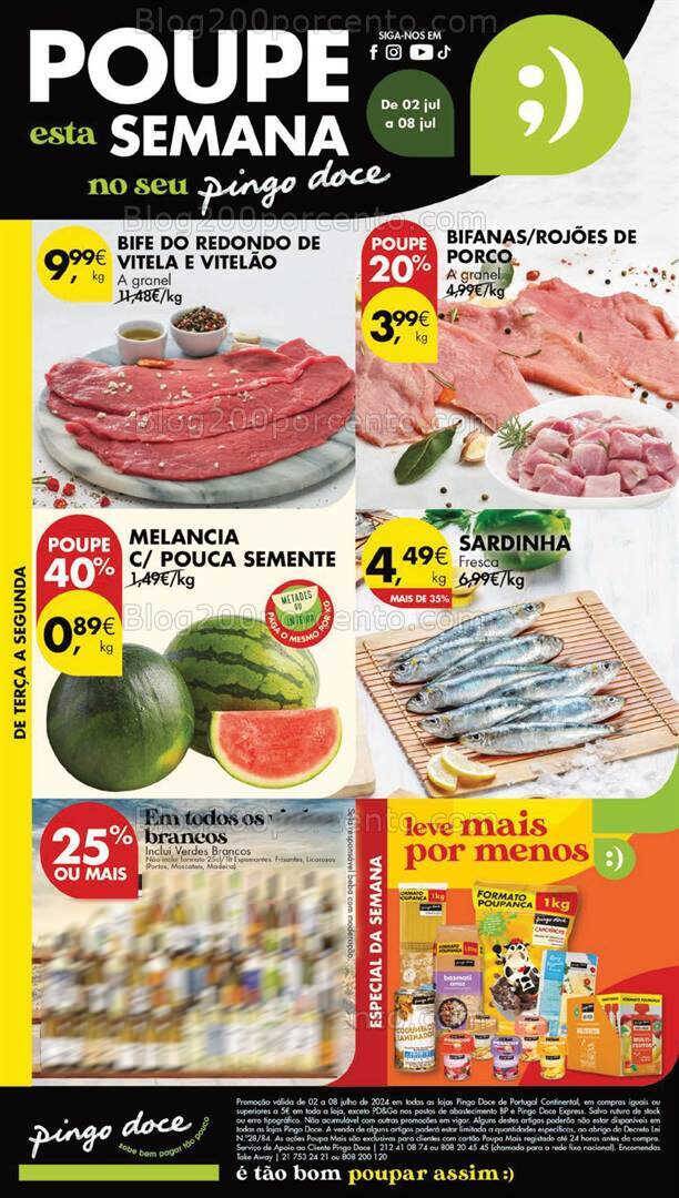 Antevisão Folheto PINGO DOCE Lojas Grandes Promoções de 2 a 8 julho