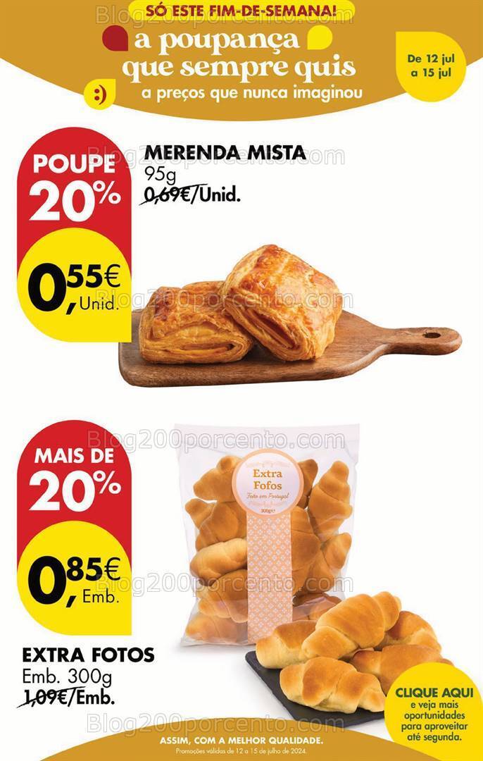 Antevisão Folheto PINGO DOCE Promoções Fim de Semana - 12 a 15 julho