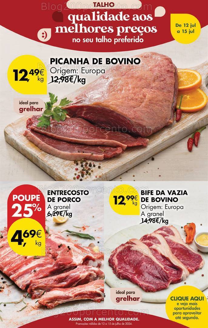Antevisão Folheto PINGO DOCE Promoções Fim de Semana - 12 a 15 julho