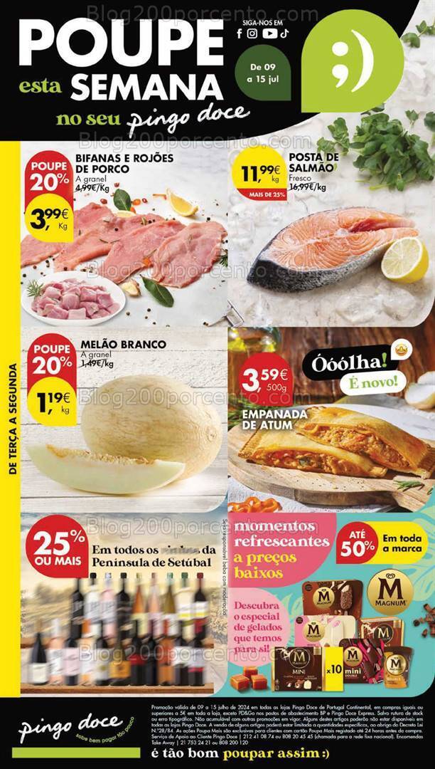 Antevisão Folheto PINGO DOCE Lojas Grandes Promoções de 9 a 15 julho