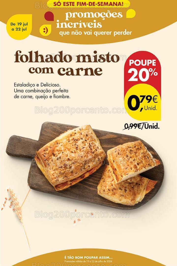 Antevisão Folheto PINGO DOCE Promoções Fim de Semana - Só 19 de julho
