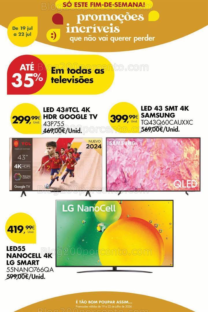 Antevisão Folheto PINGO DOCE Bazar Promoções Fim de Semana - 19 a 22 julho