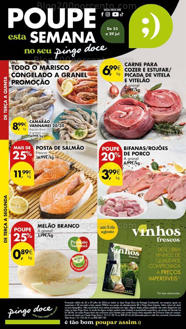 Antevisão Folheto PINGO DOCE Lojas Pequenas Promoções de 23 a 29 julho