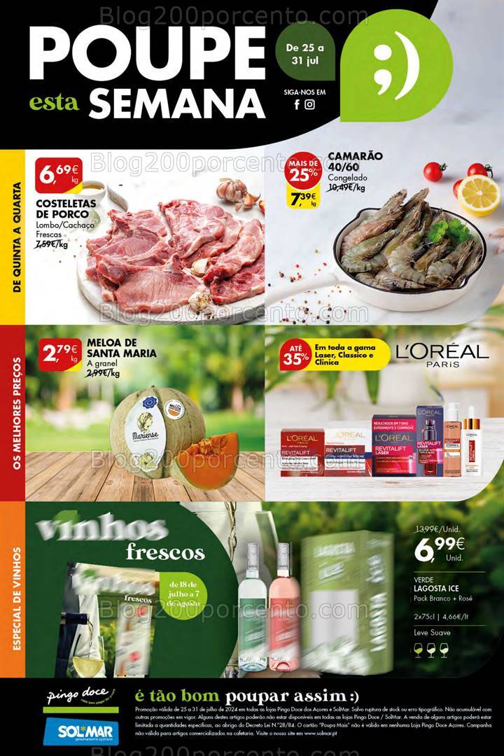Antevisão Folheto PINGO DOCE Açores Promoções de 25 a 31 julho