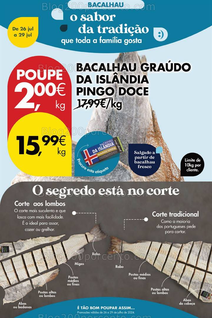 Antevisão Folheto PINGO DOCE  Promoções Fim de Semana - 26 a 29 julho