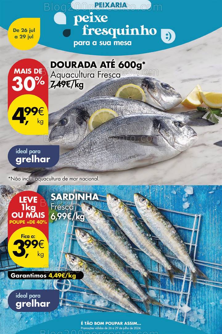 Antevisão Folheto PINGO DOCE  Promoções Fim de Semana - 26 a 29 julho