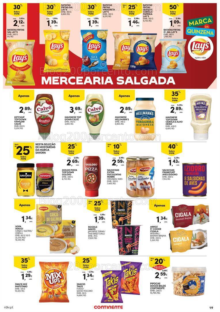 Antevisão Folheto CONTINENTE Açores Promoções de 4 a 17 julho