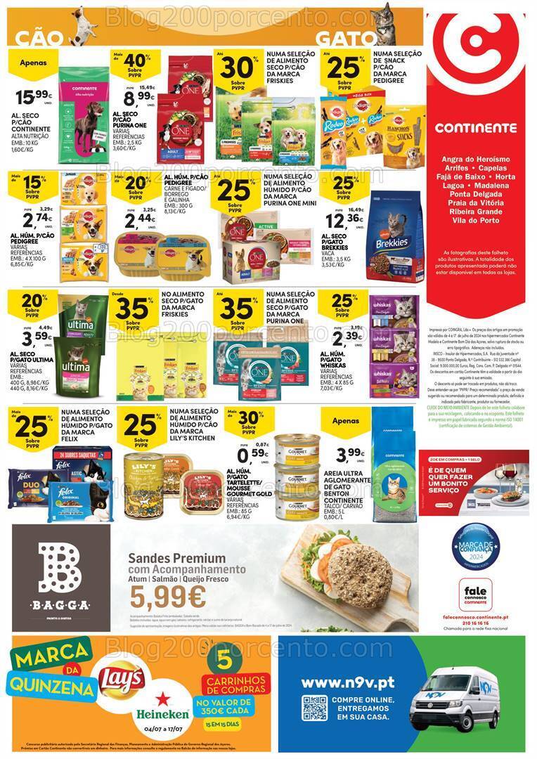 Antevisão Folheto CONTINENTE Açores Promoções de 4 a 17 julho