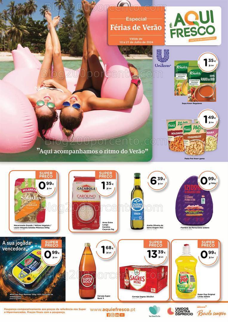 Antevisão Folheto AQUI É FRESCO Promoções de 10 a 21 julho