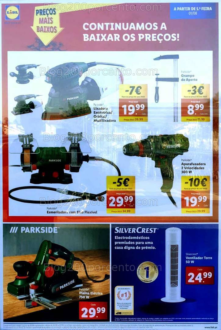 Antevisão Folheto LIDL Bazar Promoções a partir de 1 agosto