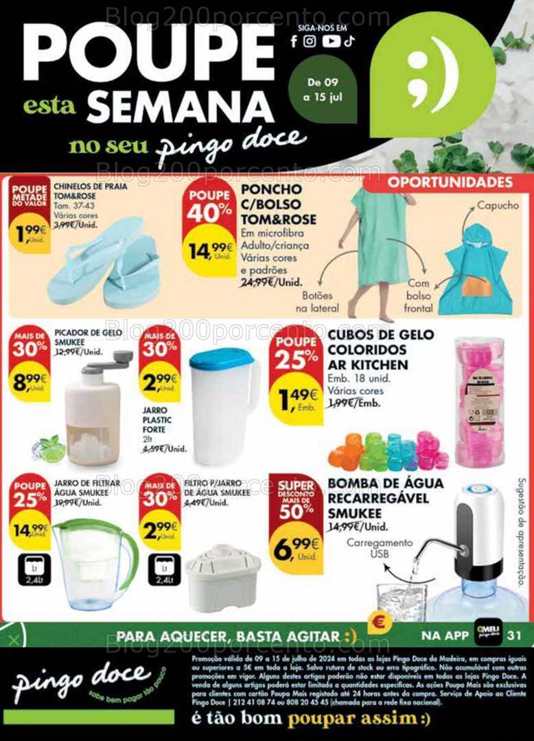 Antevisão Folheto PINGO DOCE Bazar Madeira Promoções de 9 a 15 julho