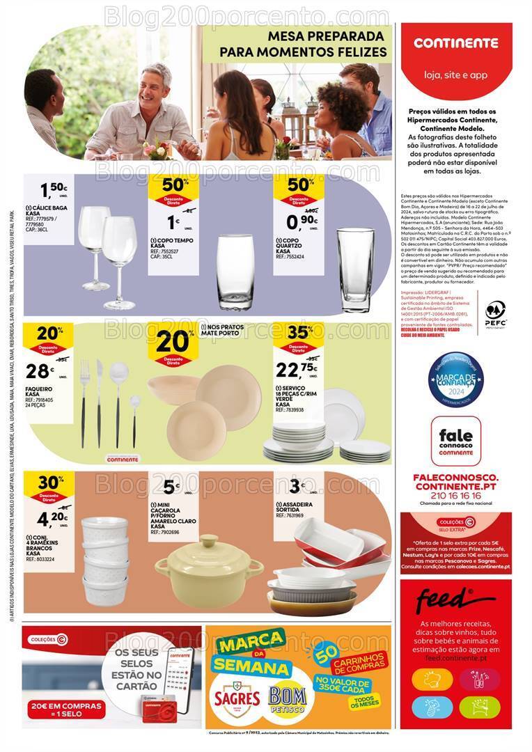 Antevisão Folheto CONTINENTE Promoções de 16 a 22 julho