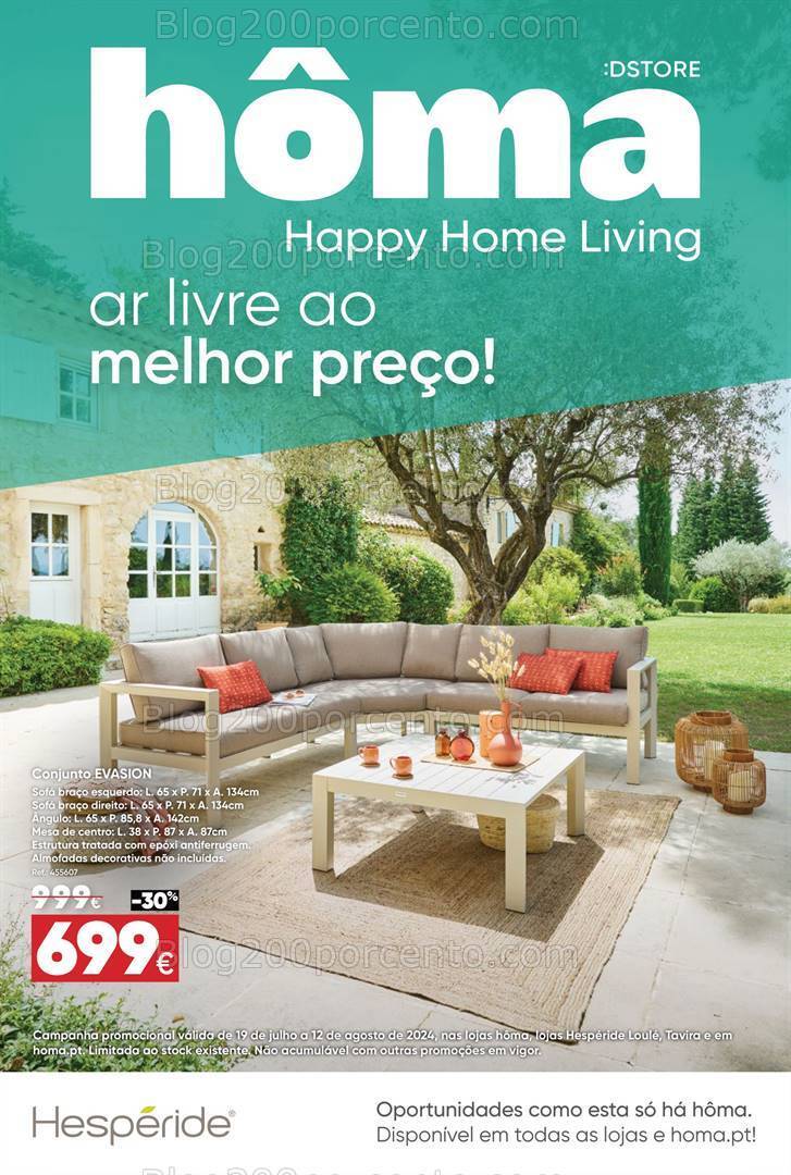 Antevisão Folheto HÔMA Promoções de 19 julho a 12 agosto