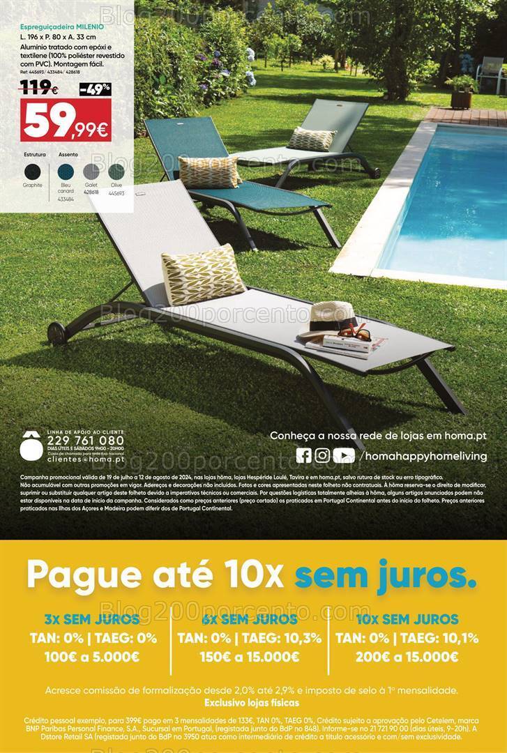 Antevisão Folheto HÔMA Promoções de 19 julho a 12 agosto