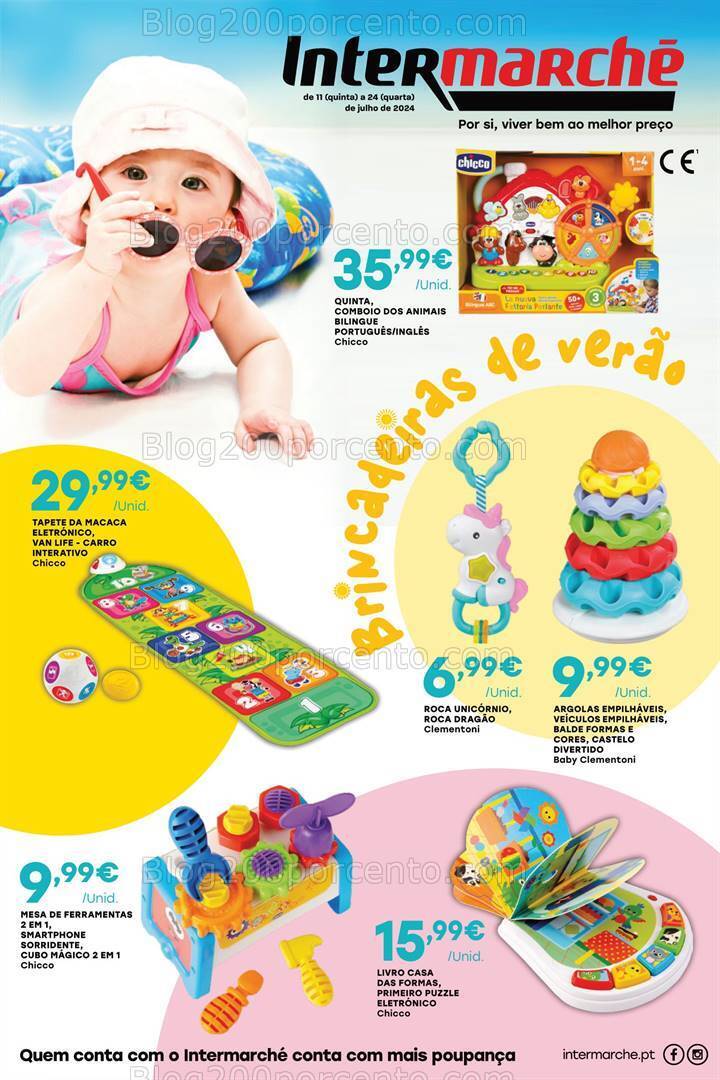 Antevisão Folheto INTERMARCHÉ Bebé Verão Promoções de 11 a 24 julho