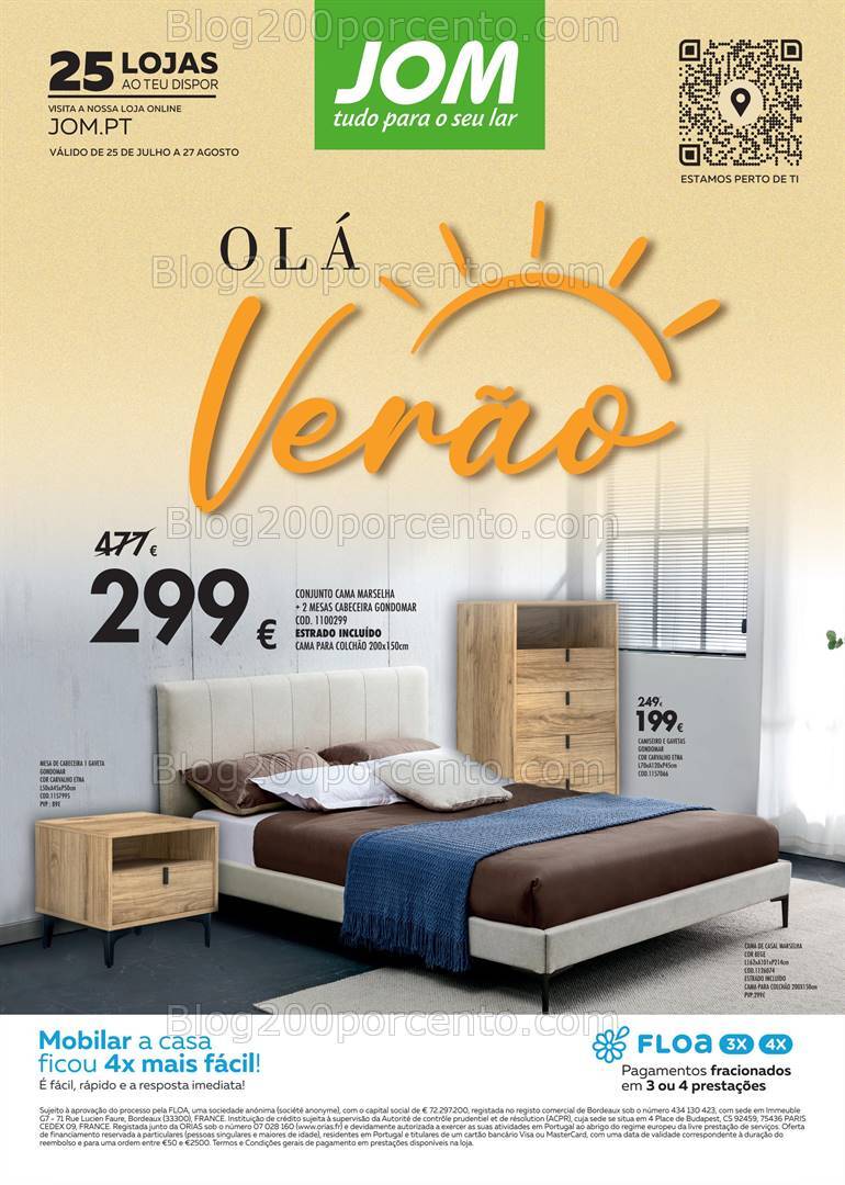 Antevisão Folheto JOM Verão Promoções de 25 julho a 27 agosto
