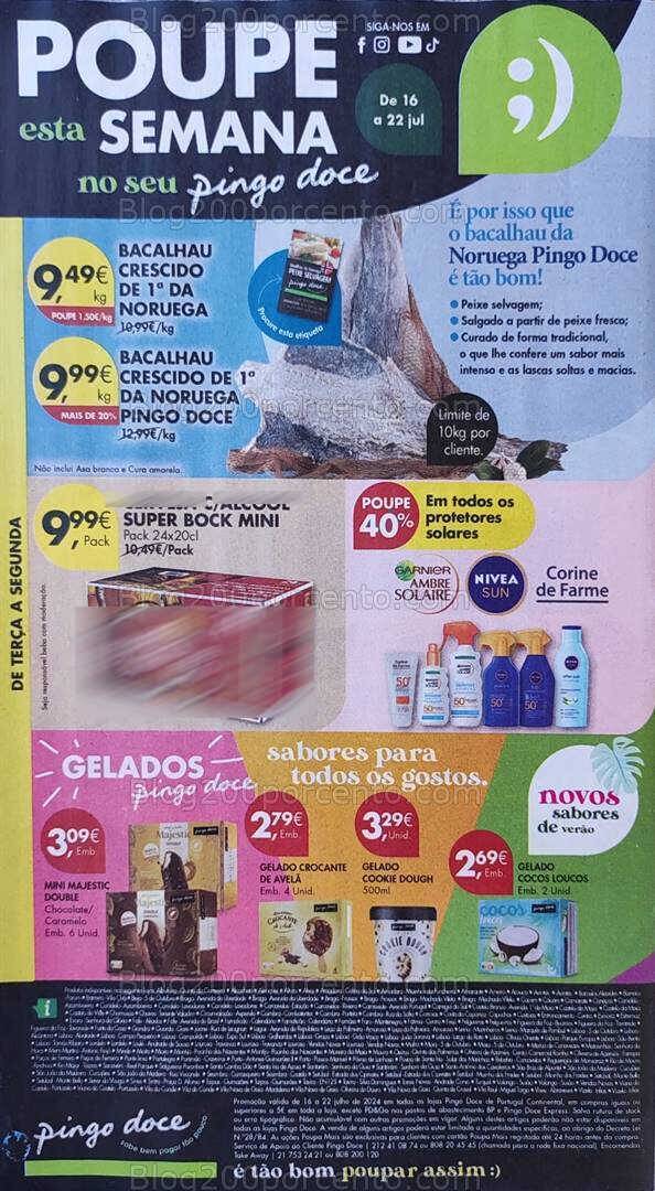 Antevisão Folheto PINGO DOCE Super Promoções de 16 a 22 julho