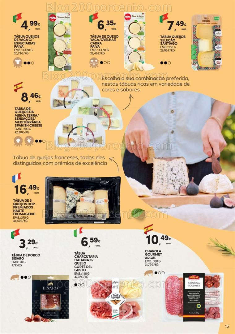 Antevisão Folheto CONTINENTE Especial Queijos Promoções de 16 julho a 25 agosto